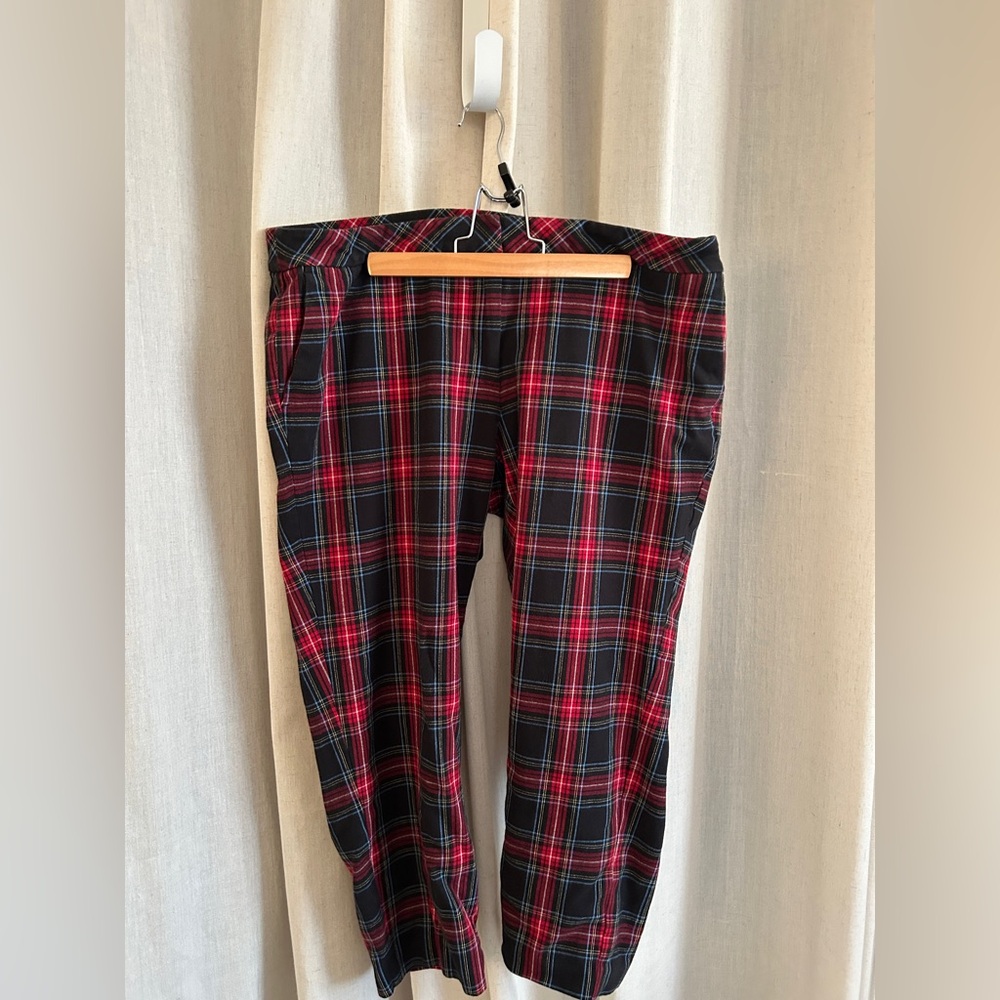 J.Jill Holiday plaid tartan pants size 16 petite